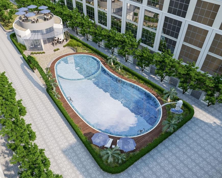 Bể bơi tại dự án TMS Grand City Phúc Yên