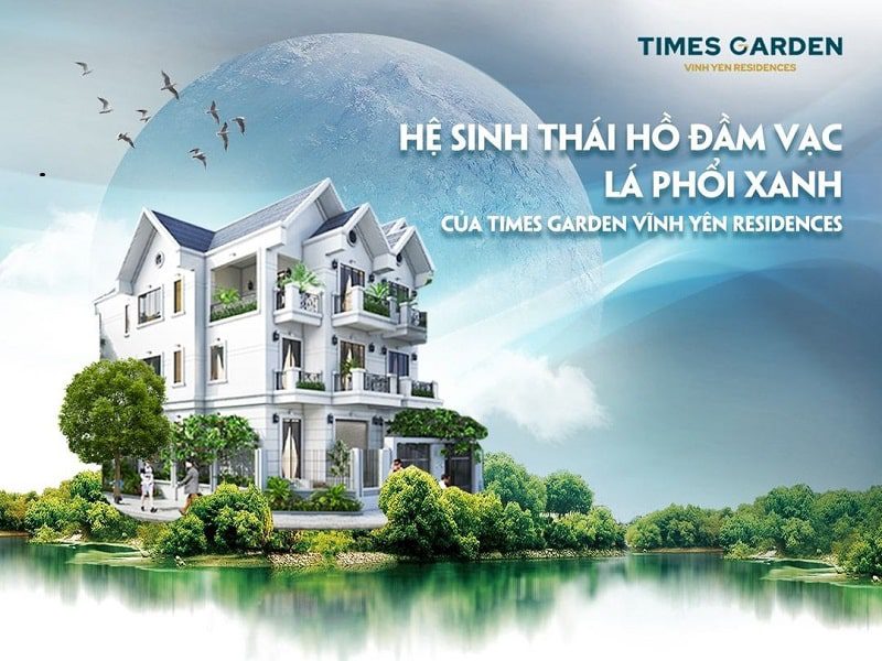 Times Garden Vĩnh Yên 5 Hồ Đầm Vạc tại KĐT Times Garden Vĩnh Phúc
